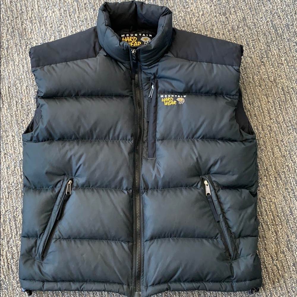 Mountain HardWear black down puffer vest M